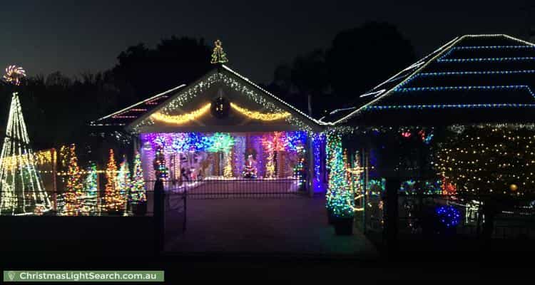 Christmas Light display at 26 Hampden Road, Mount Barker