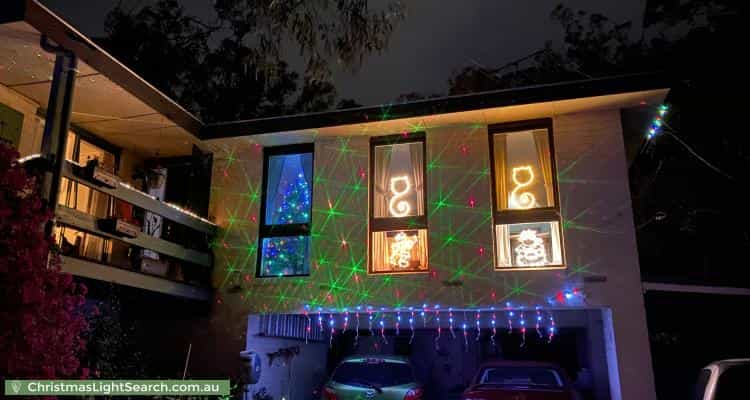 Christmas Light display at 8 Hebden Street, Greensborough