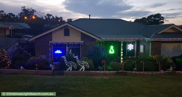 Christmas Light display at 71 Eileen Grove, Woori Yallock