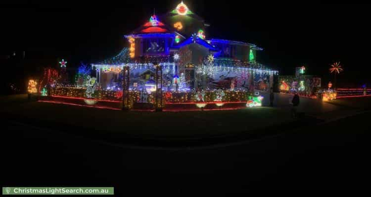 Christmas Light display at  Farmhouse Avenue, Pitt Town