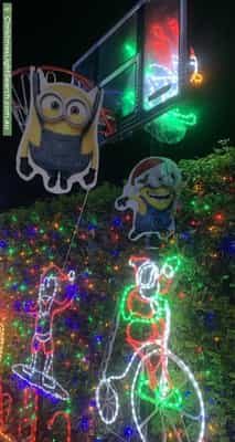 Christmas Light display at  Farmhouse Avenue, Pitt Town