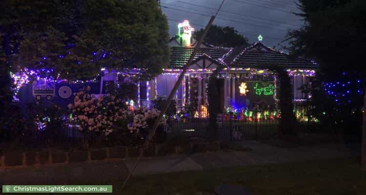 Christmas Light display at 52 Cappella Court, Glen Waverley