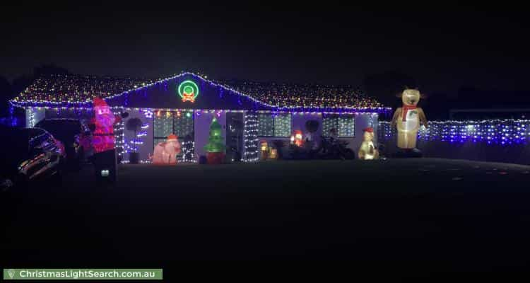 Christmas Light display at 32 Cordia Street, Algester