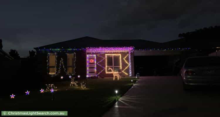Christmas Light display at 2 Finch Place, Bandiana