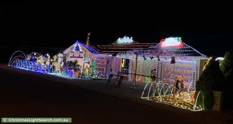 Christmas Light display at 55 Chelmsford Street, Craigmore
