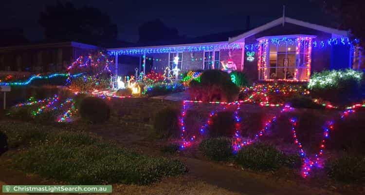 Christmas Light display at 8 Gilbert Road, Mount Barker