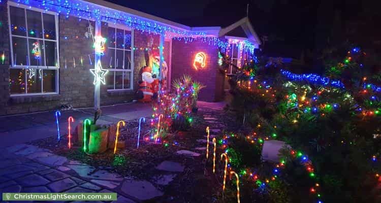 Christmas Light display at 8 Gilbert Road, Mount Barker