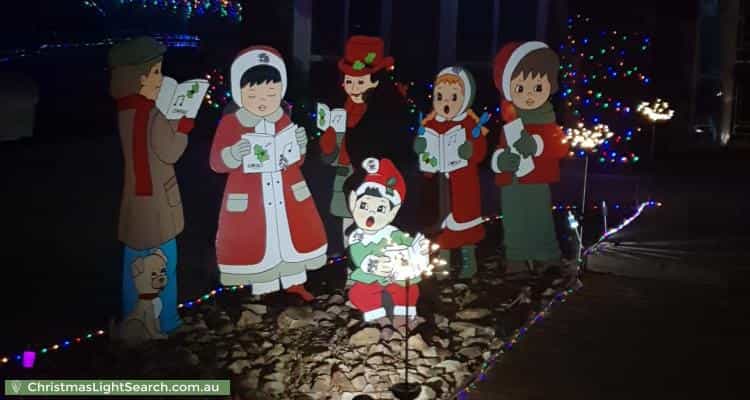 Christmas Light display at 2 Stableford Chase, Melton West
