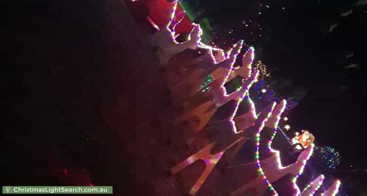 Christmas Light display at 2 Stableford Chase, Melton West