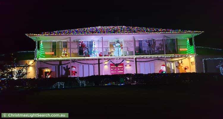 Christmas Light display at 5 Goldthorp Court, Frankston South