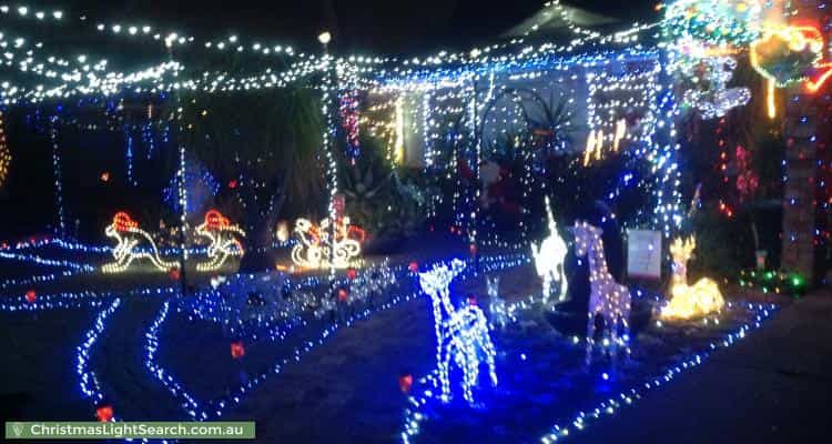 Christmas Light display at 6 Perren Place, East Cannington