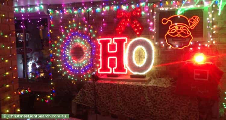 Christmas Light display at 6 Perren Place, East Cannington