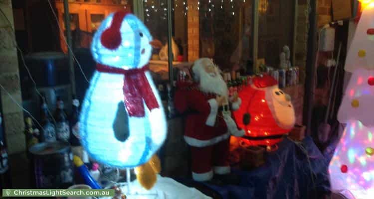 Christmas Light display at 6 Perren Place, East Cannington