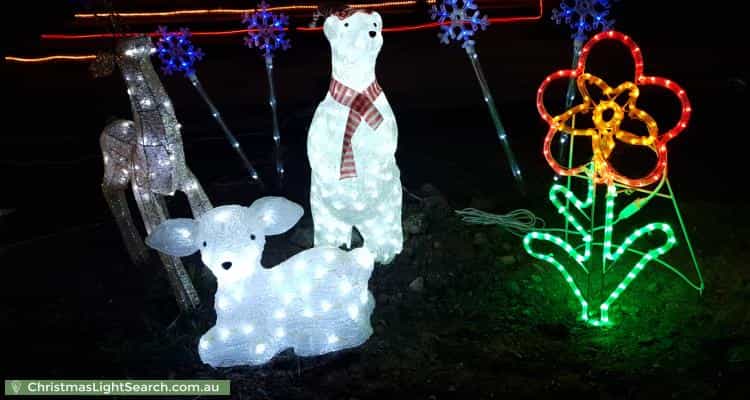 Christmas Light display at 61 Balmoral Street, Kilsyth