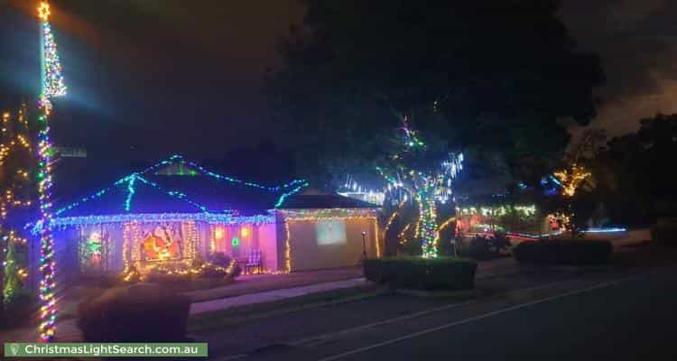 Christmas Light display at 31 Monet Drive, Ashby