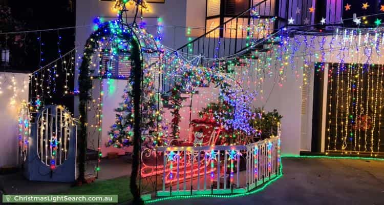 Christmas Light display at 49 Clem Hill Street, Gordon