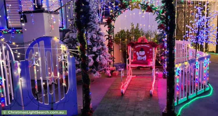 Christmas Light display at 49 Clem Hill Street, Gordon
