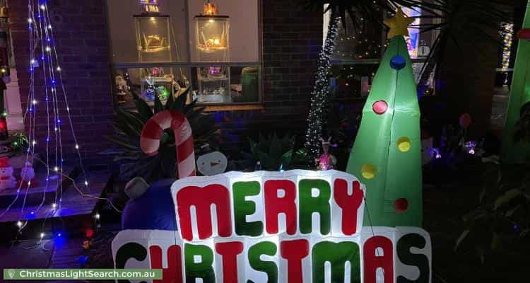 Christmas Light display at 6 Edgecombe Street, Oak Park