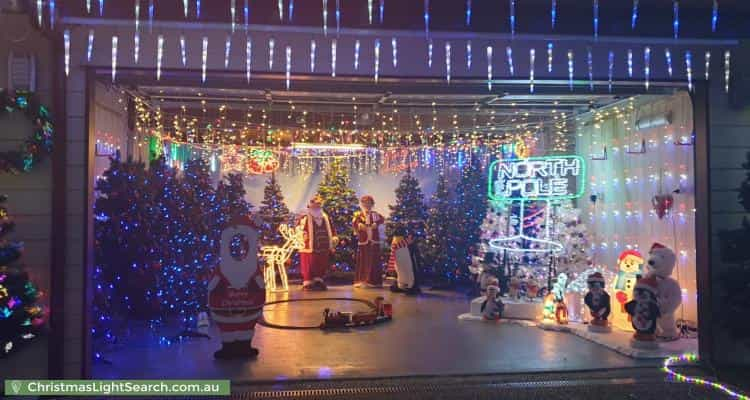 Christmas Light display at 26 Calliope Street, Runcorn