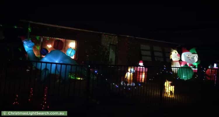Christmas Light display at 6 Riverina Street, Largs North