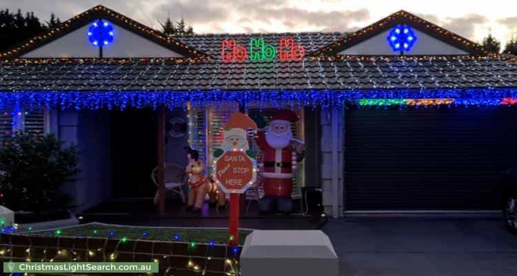 Christmas Light display at 14 Jericho Court, Berwick