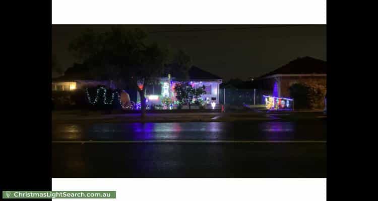 Christmas Light display at 254 Hector Street, Chester Hill