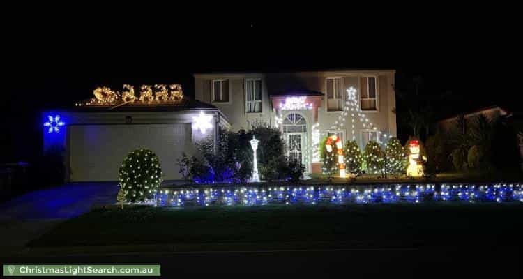 Christmas Light display at 16 Croxley Place, Narre Warren South