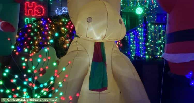 Christmas Light display at 29 Darvall Street, Donvale