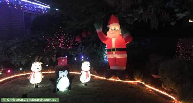 Christmas Light display at 2 Rex Court, Wantirna