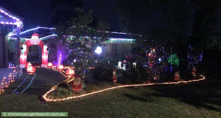 Christmas Light display at 2 Rex Court, Wantirna