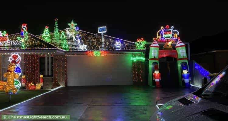 Christmas Light display at 13 Caley Way, Mount Annan