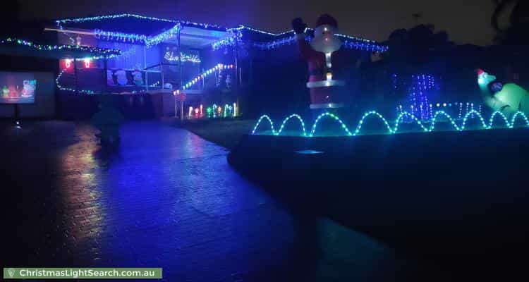 Christmas Light display at 16 Crowle Road, South Penrith