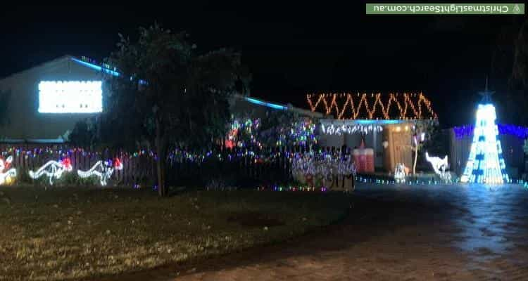 Christmas Light display at 14 Newbery Road, Wembley Downs