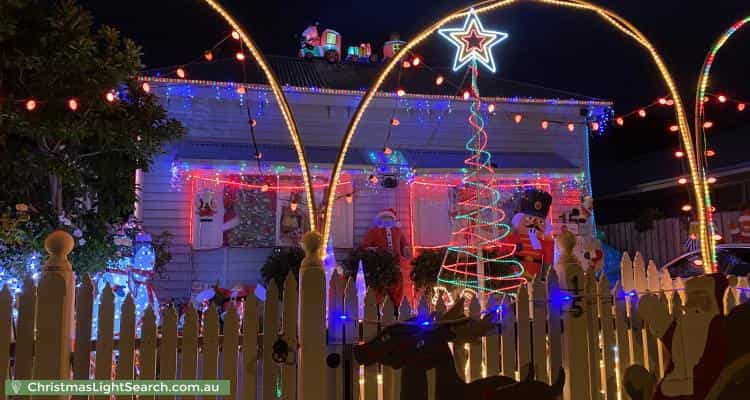 Christmas Light display at 15 Station Road, Williamstown