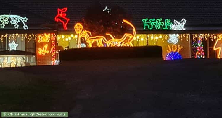 Christmas Light display at 610 North Road, Pearcedale