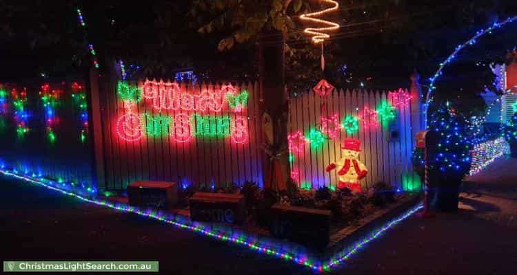 Christmas Light display at 71 Heywood Street, Ringwood