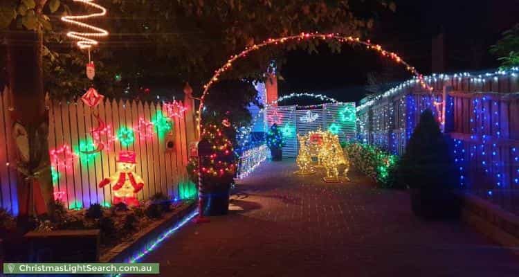Christmas Light display at 71 Heywood Street, Ringwood