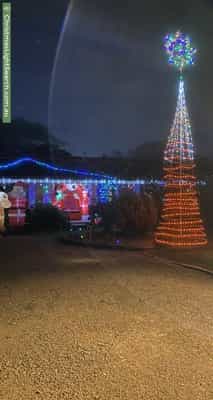 Christmas Light display at 5 Tolmer Place, Kambah