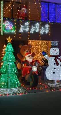 Christmas Light display at 36 Whitebark Street, Wollert