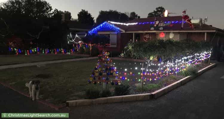 Christmas Light display at 46 Masters Street, Riverton