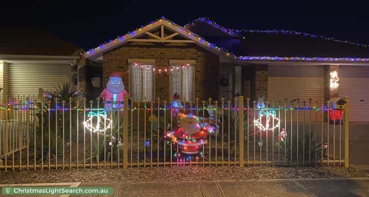 Christmas Light display at 22 Essex Street, Mansfield Park