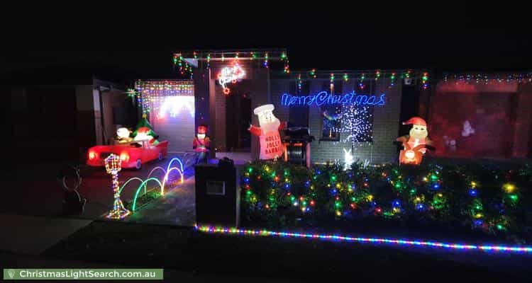 Christmas Light display at 5 Jaeger Street, Cranebrook