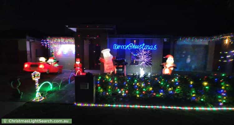 Christmas Light display at 5 Jaeger Street, Cranebrook