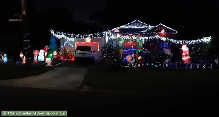 Christmas Light display at 17 Verbena Avenue, The Basin