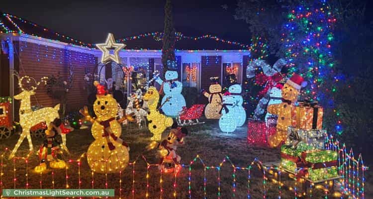 Christmas Light display at 25 Glenaire Crescent, Cranbourne West
