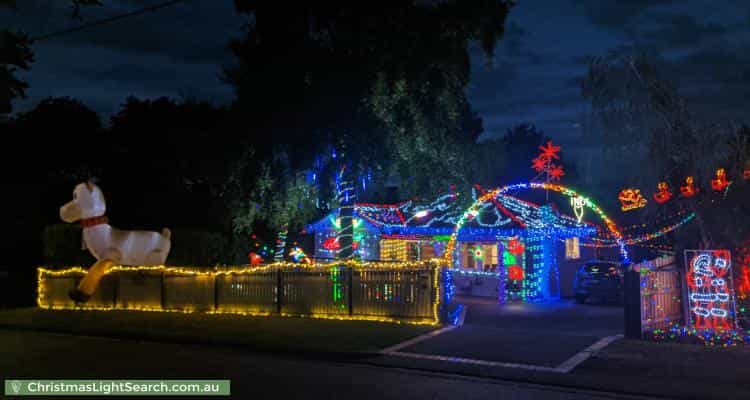 Christmas Light display at  Hordern Road, Mount Evelyn