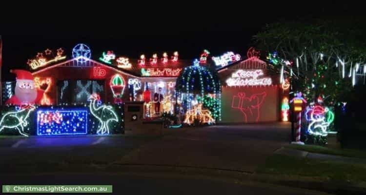 Christmas Light display at 7 Kallatina Close, Wallsend