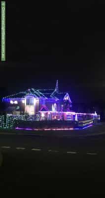 Christmas Light display at 2 Carlisle Crescent, Kellyville