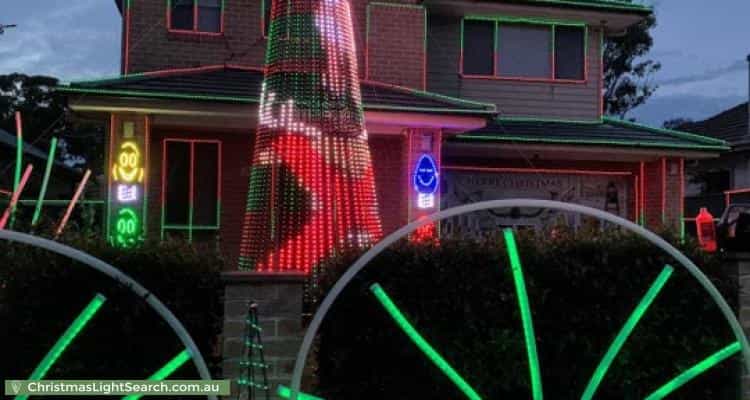 Christmas Light display at 28 Lockwood Street, Asquith