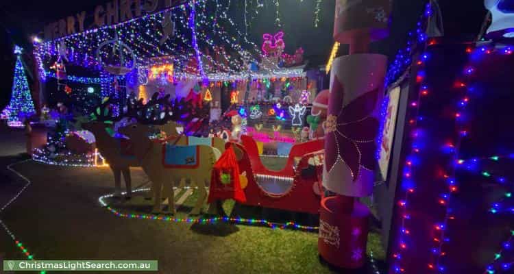 Christmas Light display at 242 Stanley Road, Carina